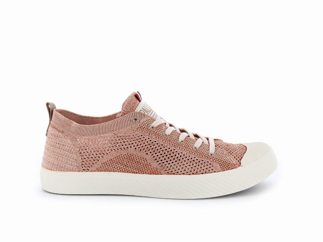 Palladium Pallaphoenix Knit Damen Niedrige Sneaker Rosa ||472169-CLO||